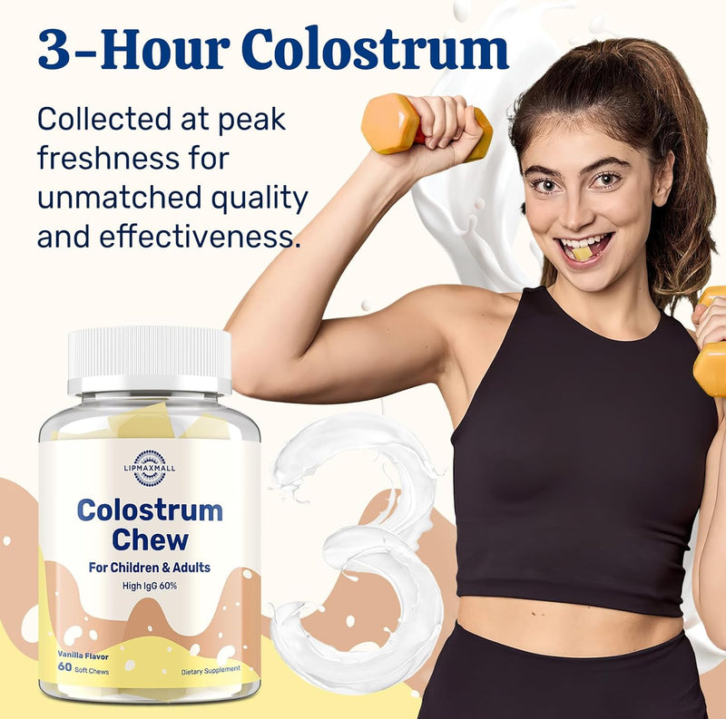bovine-colostrum-chews-supplement-with-60-igg-for-humans-women-men-kids--for-immune-gut-bone-joint-cognitive-overall-growth-from-grass-fed-cows-vanilla-flavor-60-soft-chews-2-bottles-4