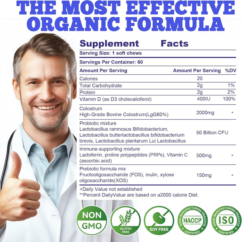 bovine-colostrum-chews-supplement-with-probiotics-for-gut-health-bloating-immune-support-skin-hair-growth-and-beauty---blueberry-flavor-60-servings-3