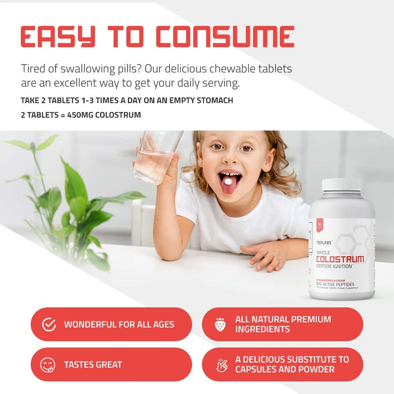 bovine-colostrum-powder-grass-fed-gut-health-bloating-immunity-skin-hair-400-bioactive-nutrients-potent-bioavailable---strawberries-cream---180-tablets-90-servings-2