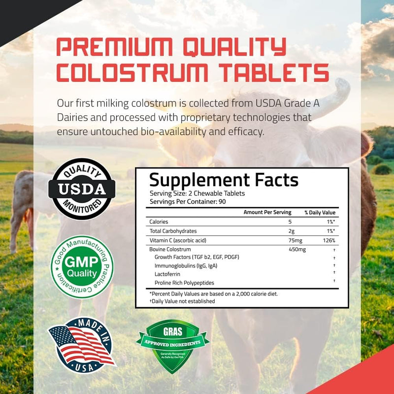 bovine-colostrum-powder-grass-fed-gut-health-bloating-immunity-skin-hair-400-bioactive-nutrients-potent-bioavailable---strawberries-cream---180-tablets-90-servings-5