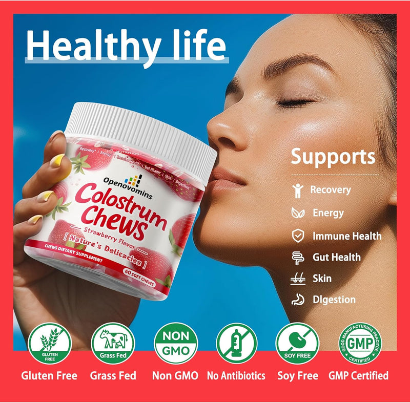 bovine-colostrum-soft-chews-supplement-with-probiotics-for-gut-health-bloating-immune-support-skin-hair-growth-and-beauty---strawberry-flavor-60-servings-5