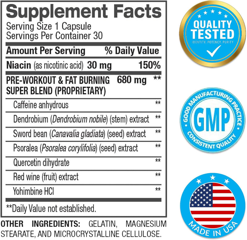 bpi-sports-b4-extra-strength-natural-fat-burner-for-women-men-keto-friendly-fat-burner-capsules-weight-loss-appetite-control--caffeine-niacin-quercetin-yohimbine-30-servings-710mg-5