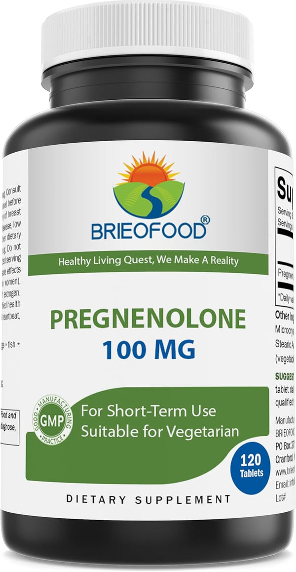 brieofood-pregnenolone-100-mg-120-tablets---hormone-balance-supplement-1