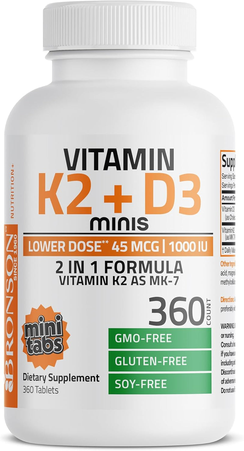 bronson-vitamin-k2-mk7-with-d3-lower-dose-45mcg-vitamin-k2-1000-iu-vitamin-d3-easy-to-swallow-daily-maintenance-2-in-1-formula-non-gmo-360-mini-tablets-1