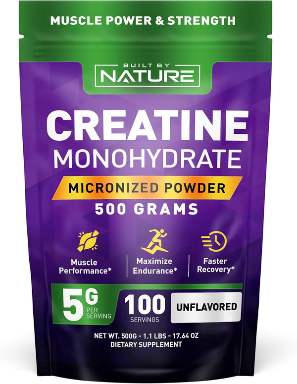built-by-nature-creatine-monohydrate-micronized-powder-unflavored-5000mg-5g-per-serving-100-servings-500g-vegan-non-gmo-gluten-free-supports-muscle-strength-and-workout-recovery-1