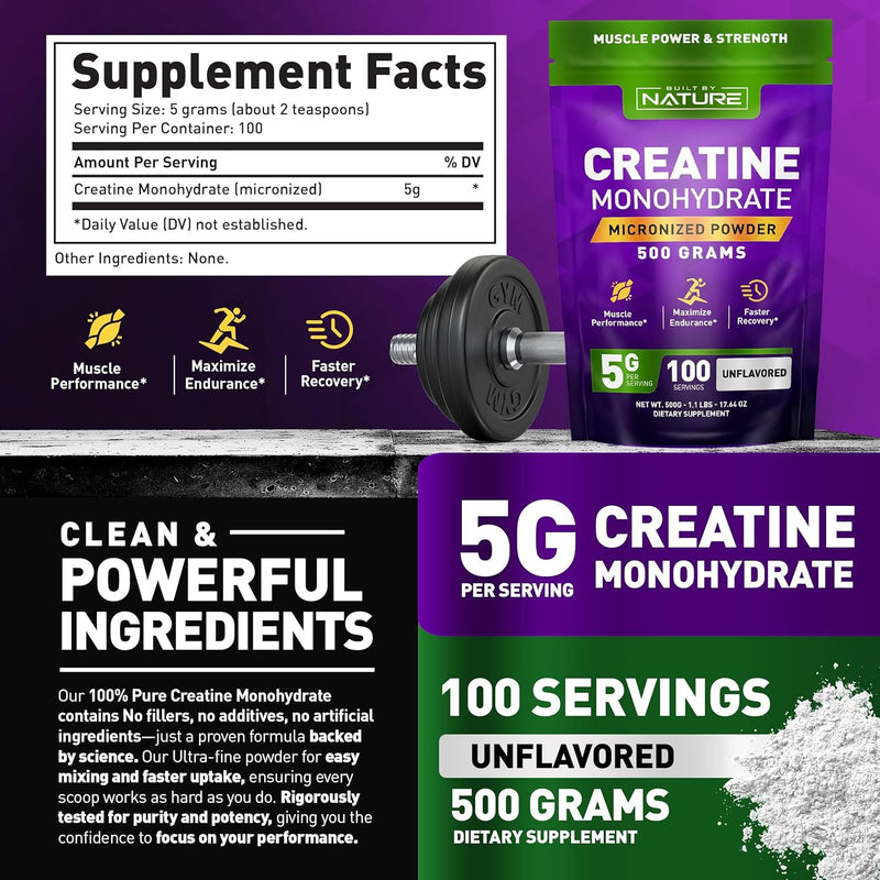 built-by-nature-creatine-monohydrate-micronized-powder-unflavored-5000mg-5g-per-serving-100-servings-500g-vegan-non-gmo-gluten-free-supports-muscle-strength-and-workout-recovery-8