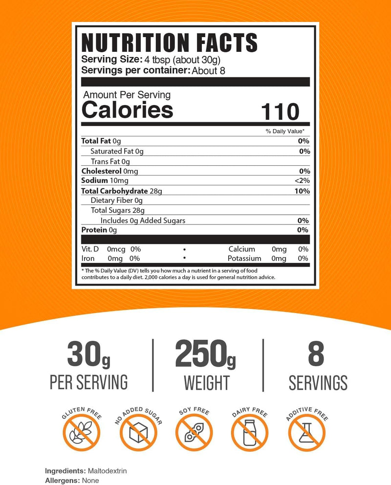 bulksupplementscom-maltodextrin-powder---maltodextrin-supplement-for-energy-boost-maltodextrin-food-grade---unflavored-gluten-free-30g-per-serving-250g-88-oz-pack-of-1-2