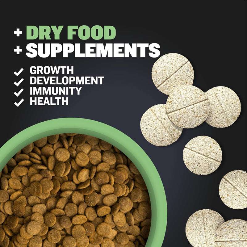 bully-max-2414-high-protein-puppy-food-5lbs-and-puppy-vitamins-30-chewable-tabs-for-development-growth-bundle-muscle-immune-bone-digestive-support-in-small-and-large-breed-puppies-2