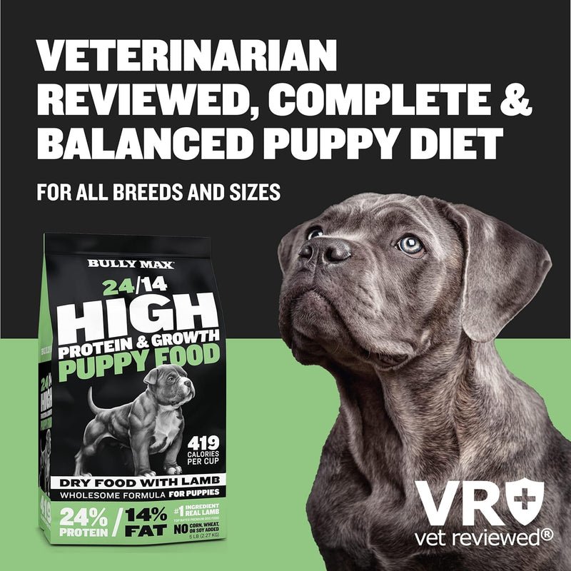bully-max-2414-high-protein-puppy-food-5lbs-and-puppy-vitamins-30-chewable-tabs-for-development-growth-bundle-muscle-immune-bone-digestive-support-in-small-and-large-breed-puppies-3