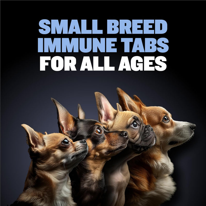 bully-max-small-breed-dog-immune-support-tablets---chewable-dog-multivitamin-immunity-booster-supplement-tabs-for-puppy-adult-dogs---pet-vitamins-with-astaxanthin-colostrum-turmeric---30-tablets-2