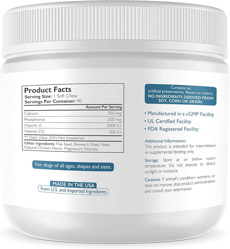 calcium-phosphorus-for-dogs-supplement-provide-calcium-for-puppies-promote-healthy-dog-bones-and-puppy-growth-rate-dog-bone-supplement-90-soft-chews-2