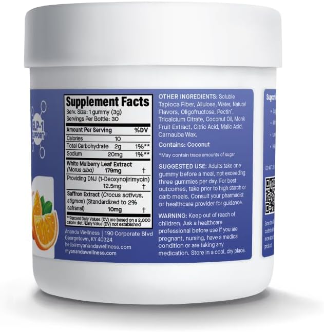 carb-blocker-gummy-with-white-mulberry-leaf-extract-and-saffron-supports-balanced-appetite-mealtime-supplement-orange-flavor---30-count-2