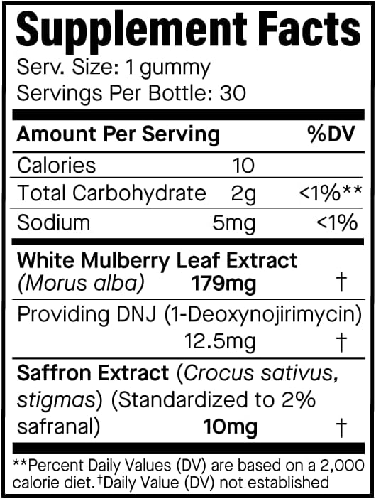 carb-blocker-gummy-with-white-mulberry-leaf-extract-and-saffron-supports-balanced-appetite-mealtime-supplement-orange-flavor---30-count-4