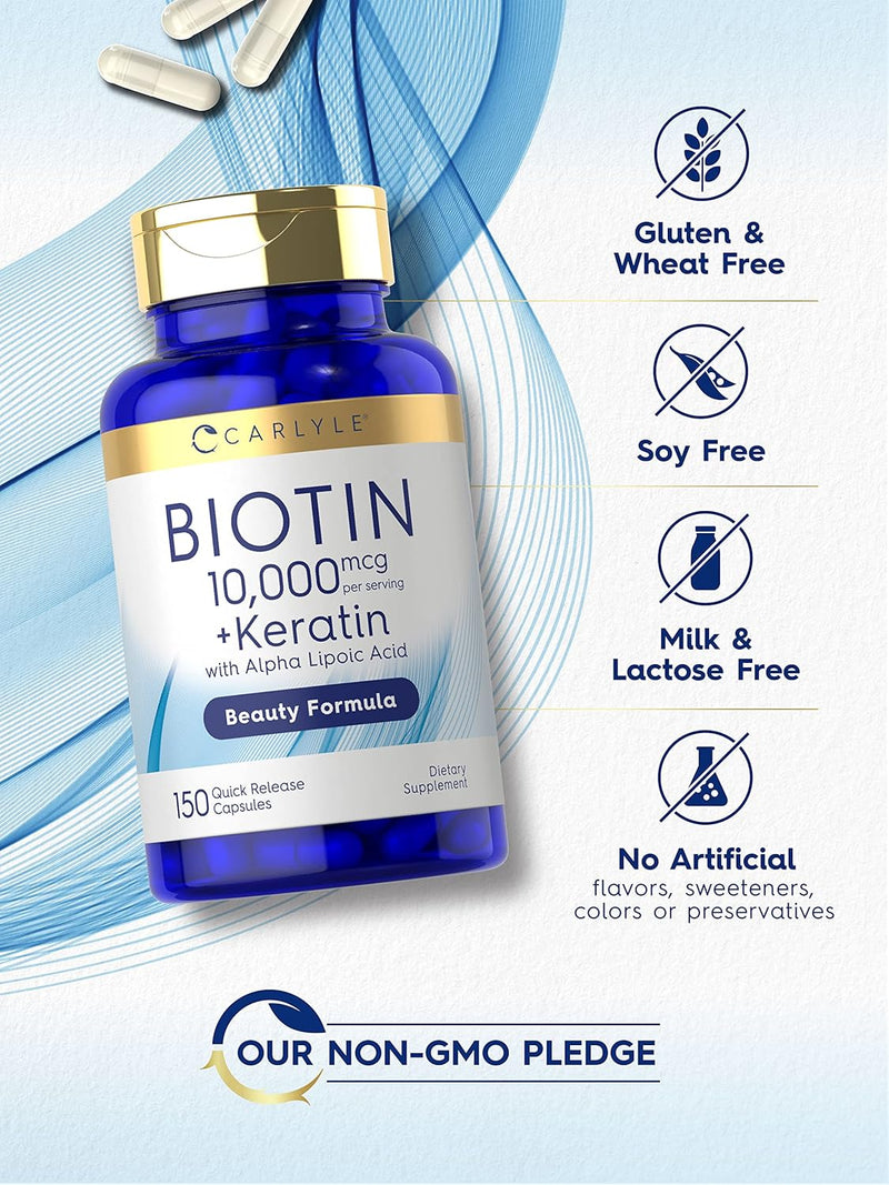 carlyle-biotin-10000mcg-150-capsules-beauty-formula-with-keratin-non-gmo-gluten-free-supplement-4