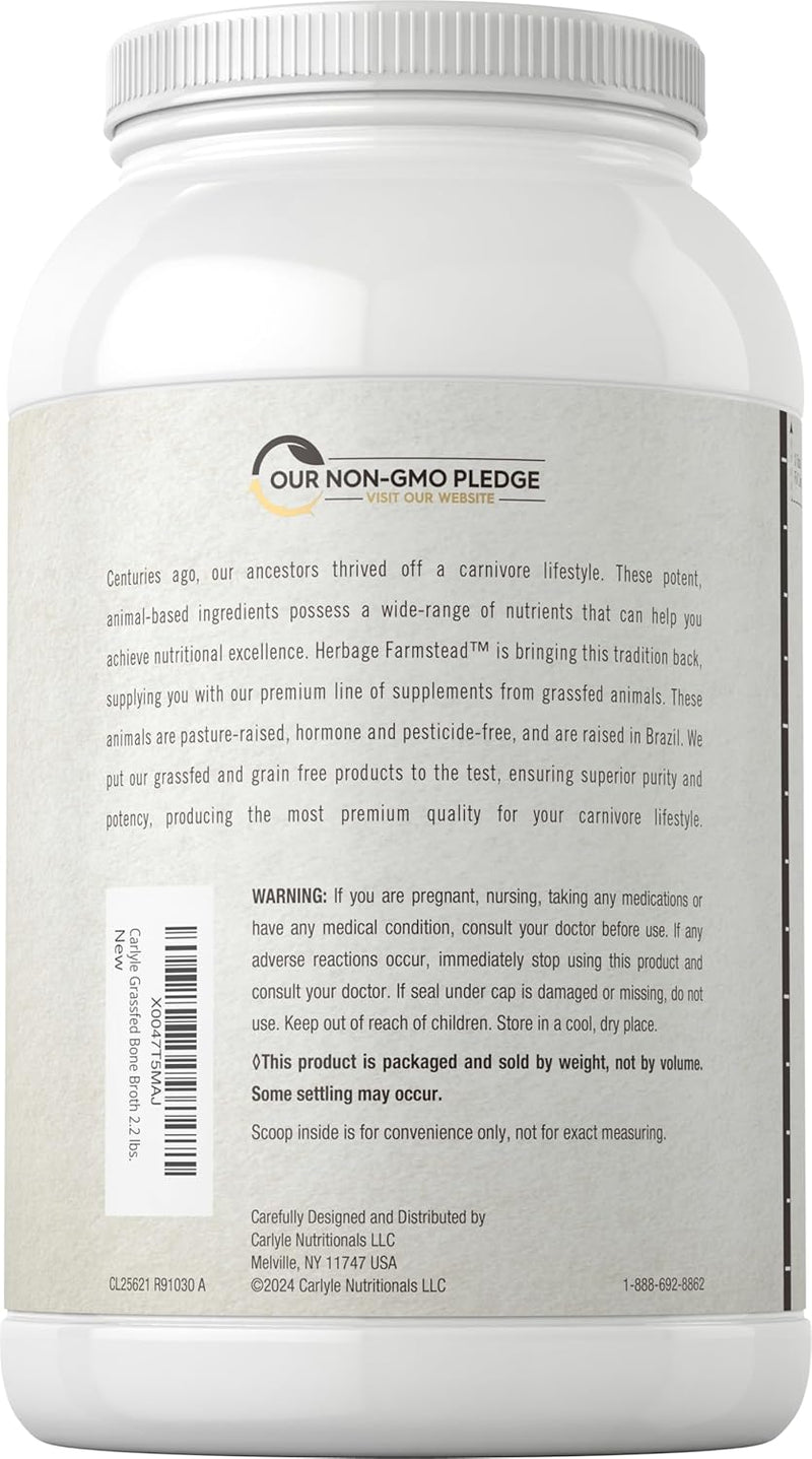 carlyle-grass-fed-bone-broth-protein-powder-352-oz-22lb-20g-protein-pasture-raised-grain-free-supplement-non-gmo-gluten-free-by-herbage-farmstead-2