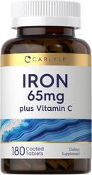 carlyle-iron-supplement-65-mg-with-vitamin-c-180-tablets-300mg-of-vitamin-c-vegetarian-non-gmo-and-gluten-free-1