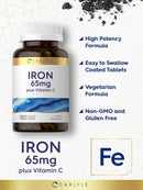 carlyle-iron-supplement-65-mg-with-vitamin-c-180-tablets-300mg-of-vitamin-c-vegetarian-non-gmo-and-gluten-free-3