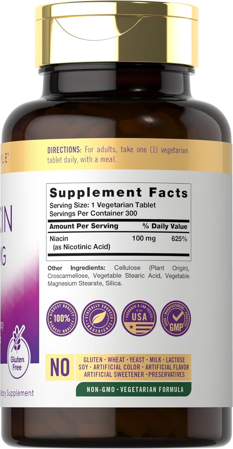 carlyle-niacin-100mg-300-vegetarian-tablets-non-gmo-gluten-free-high-potency-formula-2