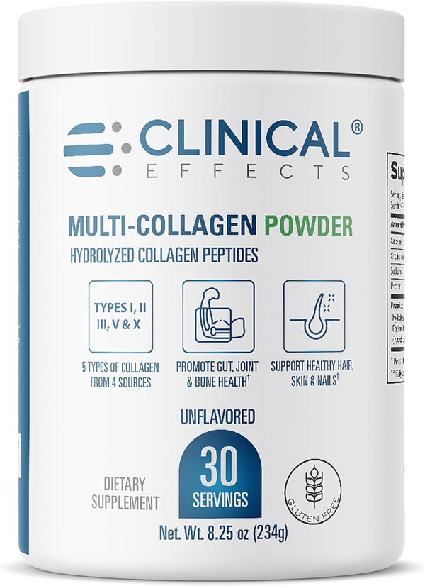 clinical-effects-multi-collagen-powder---collagen-dietary-supplement---8oz---30-servings---5-types-of-quality-sourced-multi-collagen-to-support-joint-bone-skin-and-nail-health---fast-absorption-1