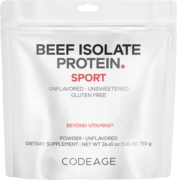 codeage-grass-fed-beef-isolate-protein-powder-supplement---20-amino-acids-collagen-rich---athletes-sports---unflavored-carnivore-protein-supplement-bcaa-eaa-supplement---gluten-free---2645-oz-1