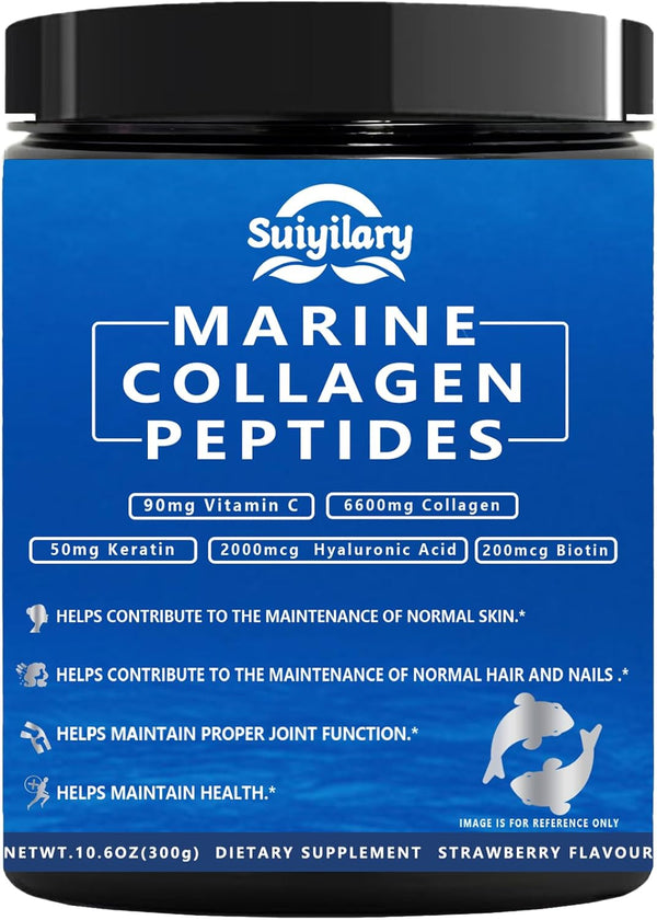 collagen-peptides-powder-for-women-multi-marine-hydrolyzed-for-healthy-hair-skin-nails-with-hyaluronic-acid-biotin-vitamin-c-30-servings-106-oz-strawberry-1
