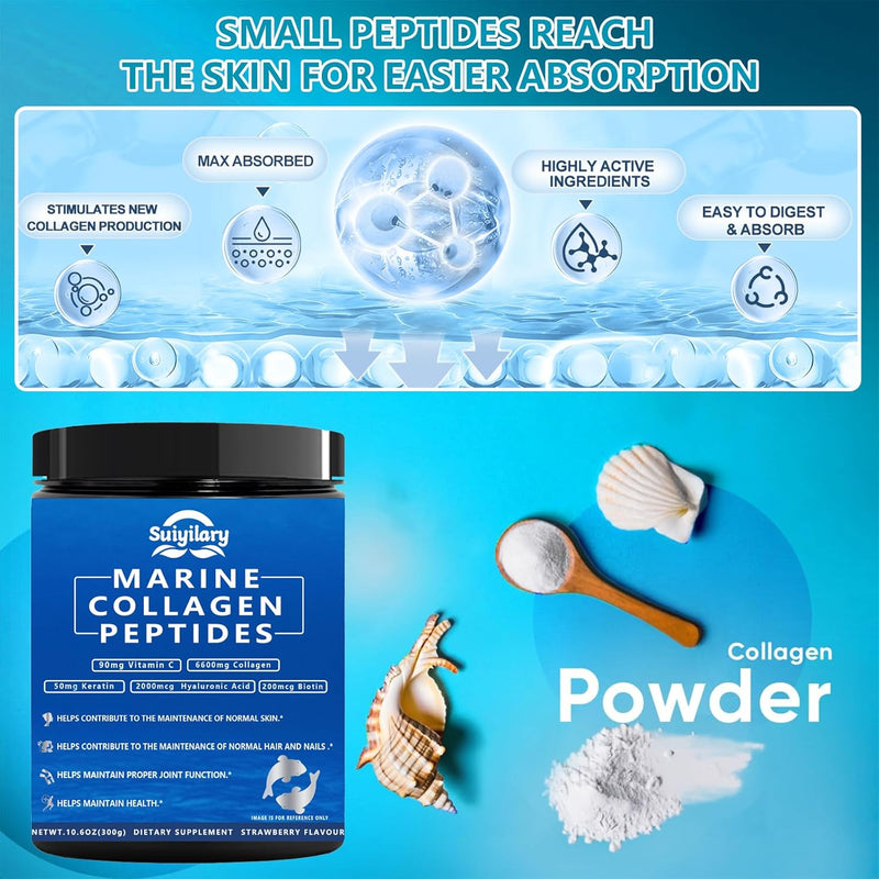 collagen-peptides-powder-for-women-multi-marine-hydrolyzed-for-healthy-hair-skin-nails-with-hyaluronic-acid-biotin-vitamin-c-30-servings-106-oz-strawberry-3