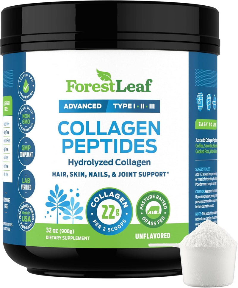 collagen-peptides-powder-unflavored---hydrolyzed-collagen-protein-powder-type-1-2-3---grass-fed-keto-collagen-powder-for-women-men---vital-hair-skin-nails-joints-recovery-11g-per-serving-1