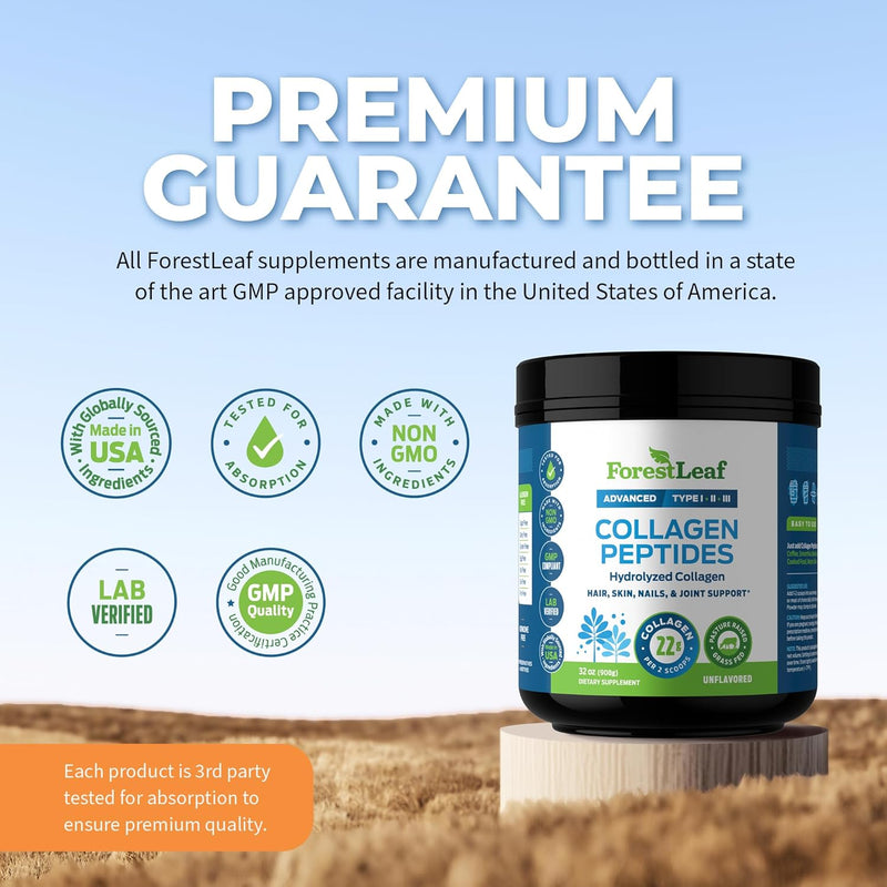 collagen-peptides-powder-unflavored---hydrolyzed-collagen-protein-powder-type-1-2-3---grass-fed-keto-collagen-powder-for-women-men---vital-hair-skin-nails-joints-recovery-11g-per-serving-5