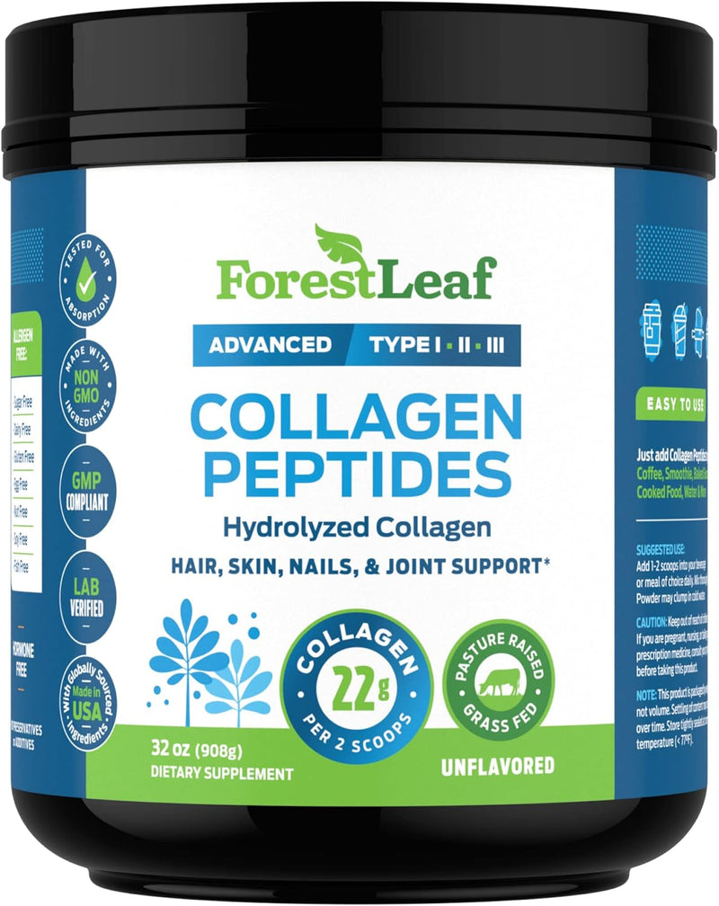 collagen-peptides-powder-unflavored---hydrolyzed-collagen-protein-powder-type-1-2-3---grass-fed-keto-collagen-powder-for-women-men---vital-hair-skin-nails-joints-recovery-11g-per-serving-7