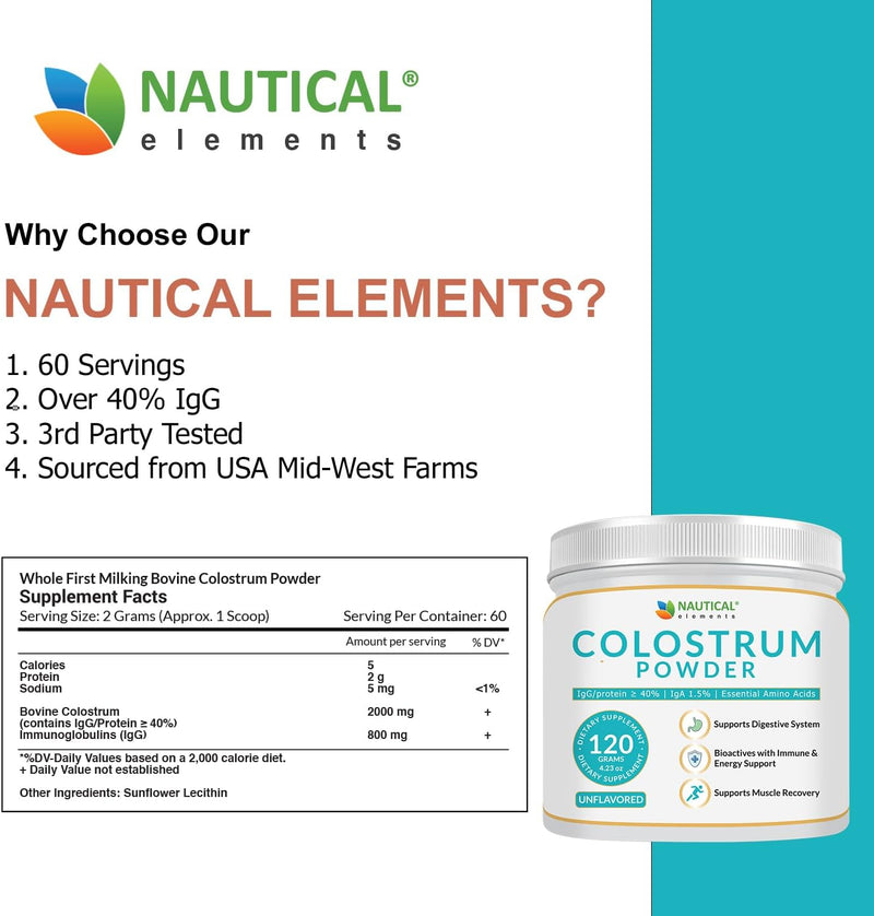 colostrum-powder---over-40-igg---first-4-6-hour-milking-grass-fed-colostrum---bovine-colostrum---usa-midwest-pasture-raised-colostrum-supplement-powder---unflavored-bovine-colostrum-for-humans---120g-2