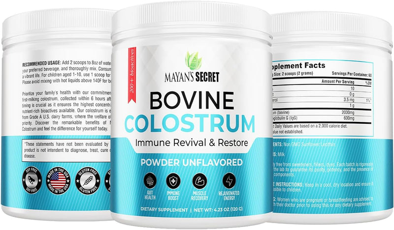colostrum-powder-grass-fed--for-human-gut-health-immunity-skin-hair-muscle-recovery---over-400-bioactive-nutrients-6-hour-guaranteed-pure-formula-non-gmo-unflavored-60-day-supply-2