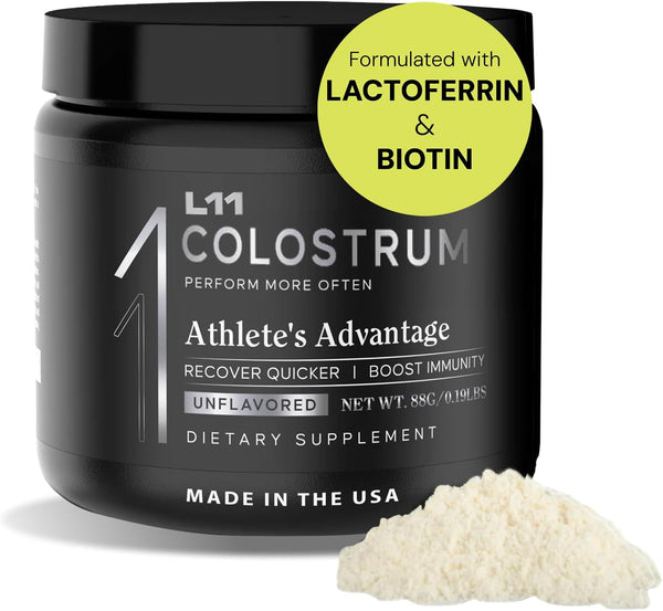 colostrum-supplement-by-l11-with-lactoferrin-biotin-zinc-vitamin-d-bovine-colostrum-powder-for-peak-athletic-health-gut-health-muscle-immune-support-1500mg-colostrum---unflavored-30-servings-1