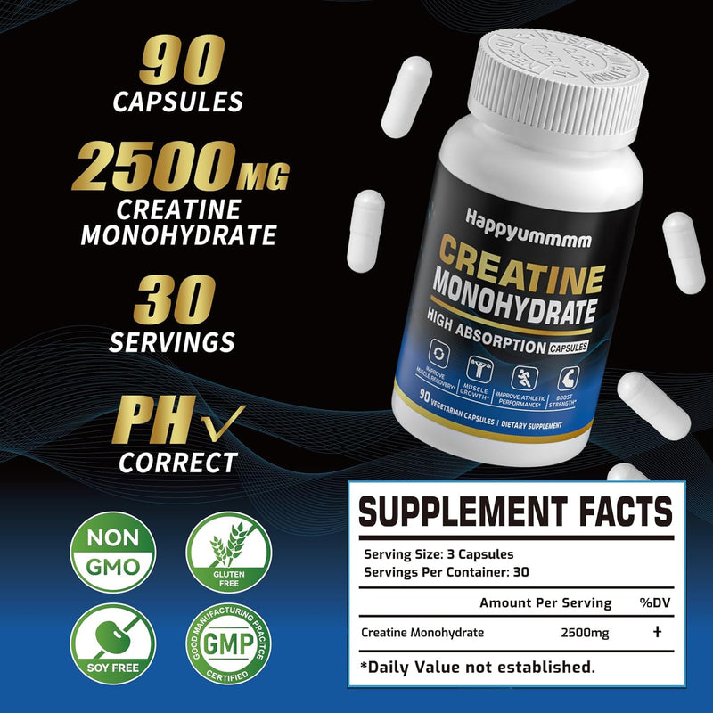 creatine-monohydrate-capsules---micronized-creatine-monohydrate-creatine-pills---3-creatine-capsules-per-serving-2500mg-gluten-free-90-capsules-2
