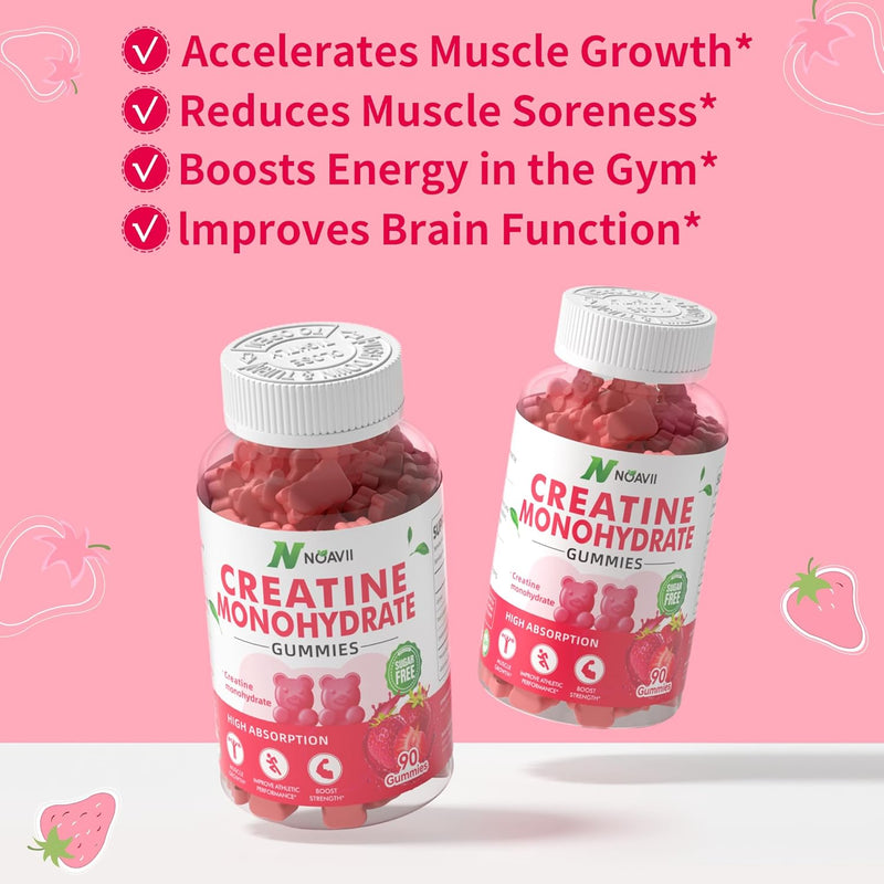 creatine-monohydrate-gummies-5000mg-for-men-women-chewables-creatine-monohydrate-for-muscle-strength-muscle-builder-energy-boost-pre-workout-supplement-90-strawberry-gummies-2