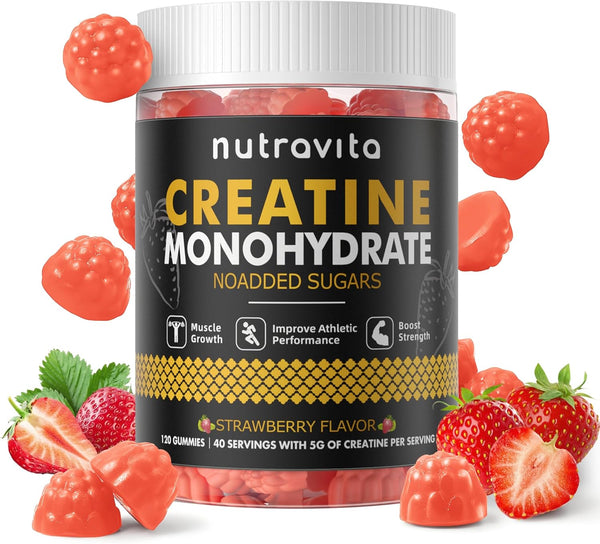 creatine-monohydrate-gummies-for-men-women-5g-of-creatine-monohydrate-per-serving---sugar-freevegan-strawberry-flavor-120-count-1