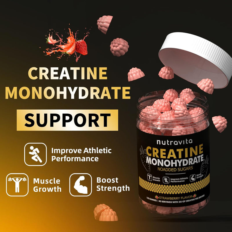 creatine-monohydrate-gummies-for-men-women-5g-of-creatine-monohydrate-per-serving---sugar-freevegan-strawberry-flavor-120-count-3