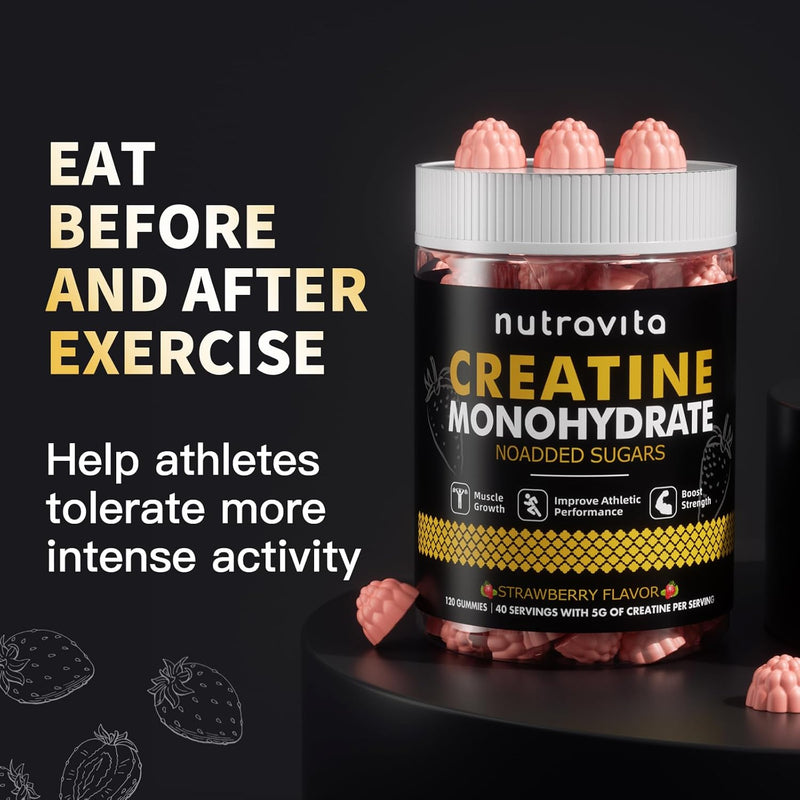 creatine-monohydrate-gummies-for-men-women-5g-of-creatine-monohydrate-per-serving---sugar-freevegan-strawberry-flavor-120-count-5