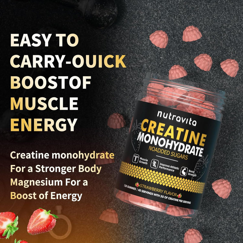 creatine-monohydrate-gummies-for-men-women-5g-of-creatine-monohydrate-per-serving---sugar-freevegan-strawberry-flavor-120-count-7