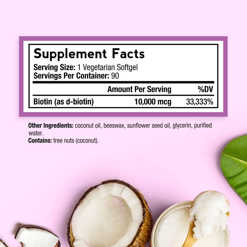 doctors-recipes-biotin-10000-mcg-hair-growth-healthy-skin-nails-energy-metabolism-vegetarian-friendly-biotin-with-coconut-oil-non-gmo-3-month-supply-90-vegetarian-softgels-2