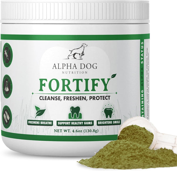 dog-teeth-cleaning-powder---fortify-dental-powder-for-dogs---plaque-remover-and-freshens-bad-breath-with-fresh-green-supplements---contains-kelp-probiotics-and-other-tooth-cleaning-ingredients-1