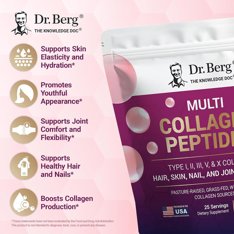 dr-berg-multi-collagen-peptides-powder-types-i-ii-iii-v-x---unflavored-collagen-powder-w-14-g-of-protein---grass-fed-pasture-raised-wild-caught-collagen-sources---25-servings-3