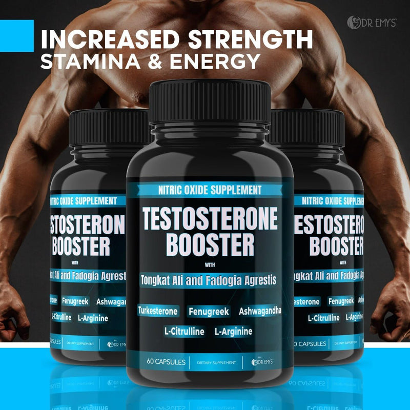 dr-emys-1-pack-testosterone-booster-tongkat-ali-fadogia-agrestis-nitric-oxide-ashwagandha-supplement-for-men-with-l-arginine-citrulline-fenugreek---turkesterone-pre-workout-pump-60-capsules-2