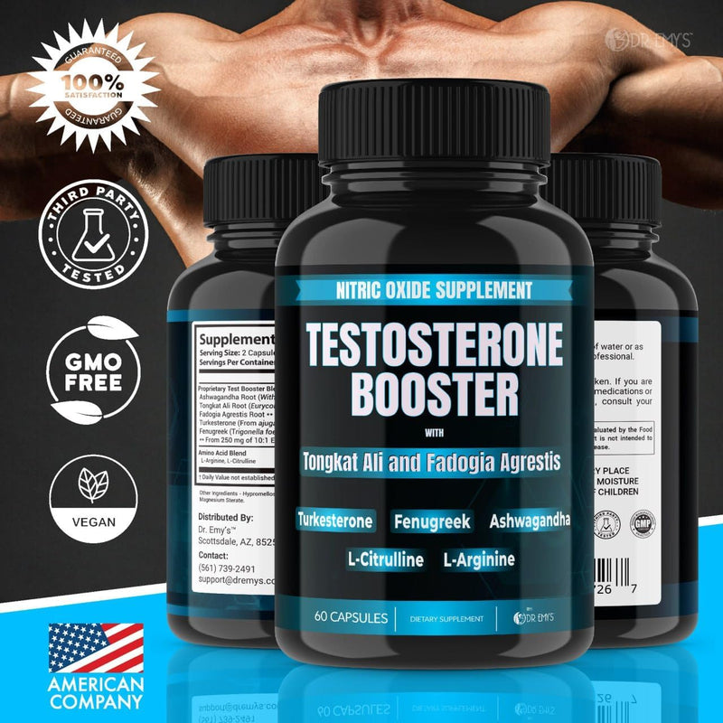 dr-emys-1-pack-testosterone-booster-tongkat-ali-fadogia-agrestis-nitric-oxide-ashwagandha-supplement-for-men-with-l-arginine-citrulline-fenugreek---turkesterone-pre-workout-pump-60-capsules-4