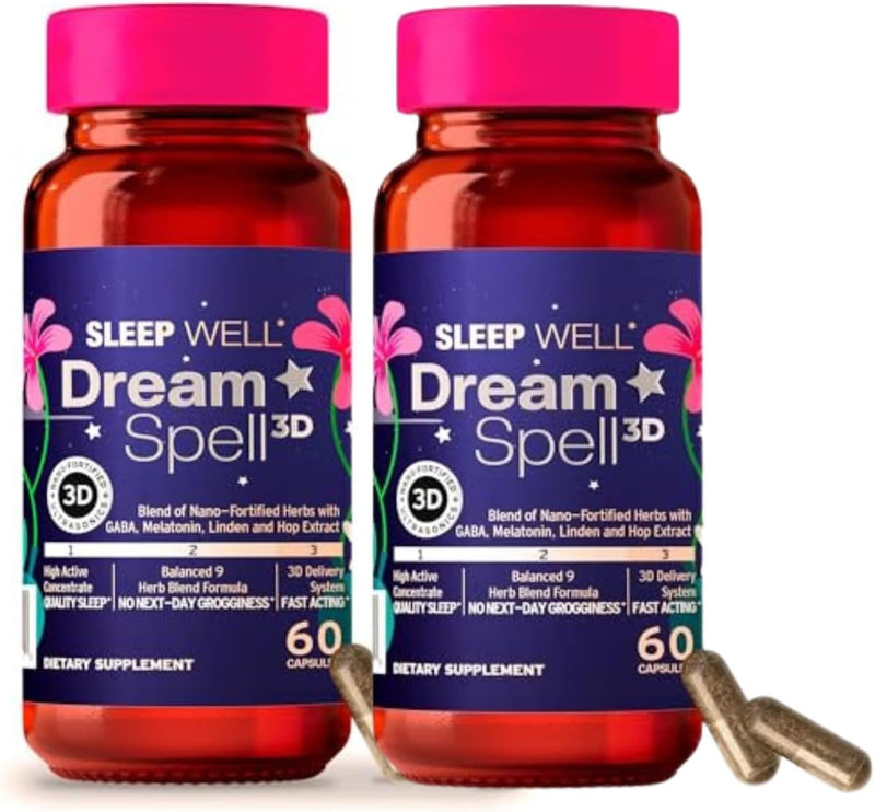 dream-spell-3d-natural-based-sleep-aid---soothes-an-alert-mind-no-next-day-grogginess--innovative-formula-with-3mg-melatonin-gaba-hops---restful-nights-refreshed-mornings---120-capsules-1