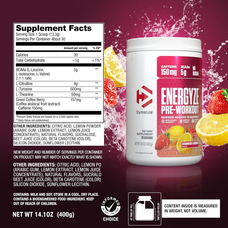 dymatize-energyze-pre-workout-powder-for-men-and-women-strawberry-lemonade-flavor-150mg-caffeine-5g-bcaas-performance-blend-of-l-theanine-l-tyrosine-l-citrulline-no-sugar-30-servings-4