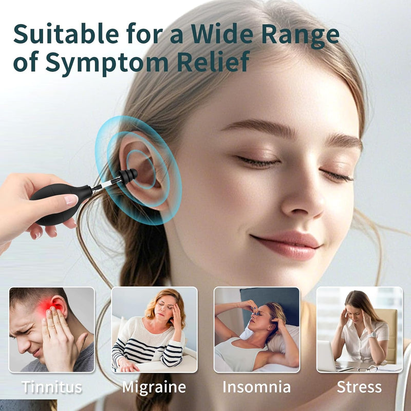 ear-pressure-relief-device-for-alleviating-migraine-tension-and-tinnitus---ringing-ears-solution-headache-relief-cap-airplane-friendly-includes-3-sizes-of-soft-earplugs---sleek-gray-black-5
