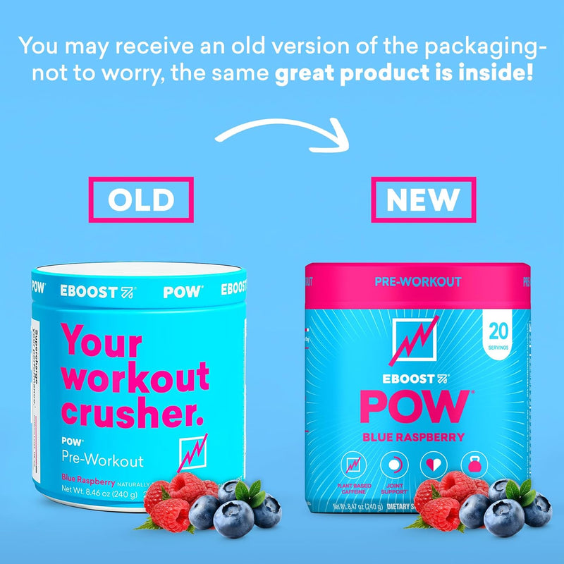 eboost-pow-natural-pre-workout-powder-20-servings---blue-raspberry---a-preworkout-supplement-for-performance-joint-mobility-support-energy---men-and-women---non-gmo-gluten-free-no-creatine-2