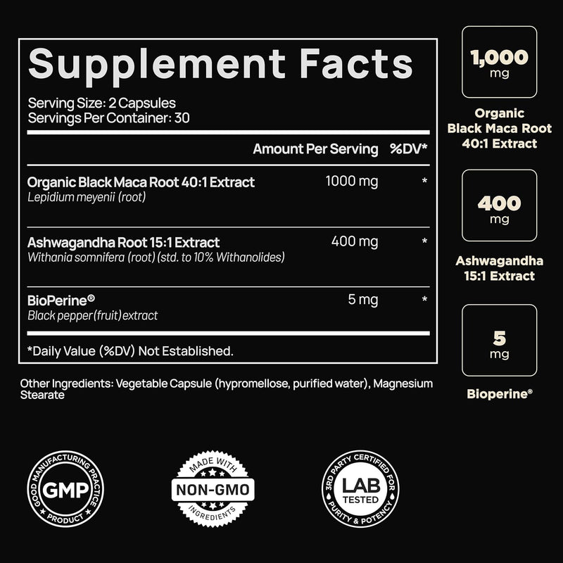 elmnt-40000mg-40x-strength-organic-black-maca-root-ashwagandha---1-highest-potency-black-maca-root-capsules-for-men-supplement-100-pure-maca-peruana-401-extract-maca-powder-pills-male-booster-2