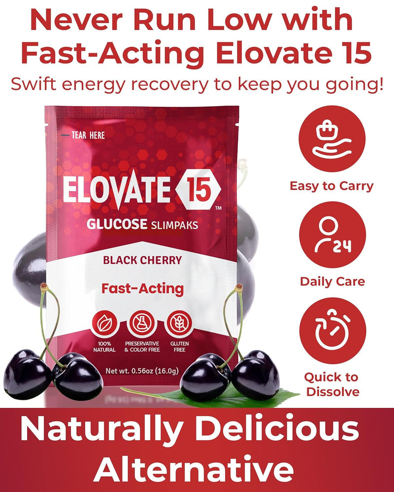 elovate-15-fast-acting-glucose-packets---quick-dissolving-gluten-free-15g-of-glucose-powder-for-sugar-energy-dips---oral-dextrose-powder-for-kids-adults-50-slimpaks-black-cherry-2
