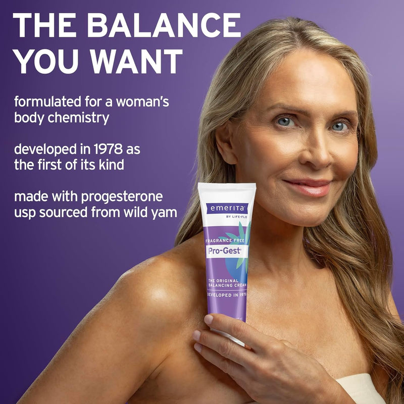emerita-by-life-flo-pro-gest-balancing-cream---progesterone-cream-for-women---original-balancing-cream-with-usp-progesterone-from-wild-yam-fragrance-free-made-without-parabens-60-day-guarantee-2oz-3